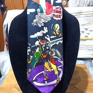 Looney Toons Vintage .a is 1984 Space Jam Men's Tie- Rare Limited